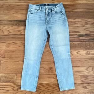 7 For All Mankind Womens 29 High Waist Skinny Jeans Karma Blue Denim Casual